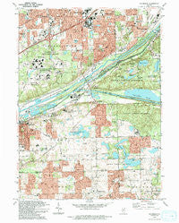 Sag Bridge Illinois Historical topographic map, 1:24000 scale, 7.5 X 7.5 Minute, Year 1993