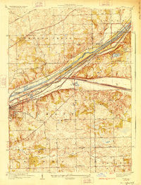 Sag Bridge Illinois Historical topographic map, 1:24000 scale, 7.5 X 7.5 Minute, Year 1928
