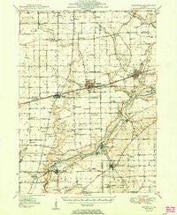 Sandwich Illinois Historical topographic map, 1:62500 scale, 15 X 15 Minute, Year 1950