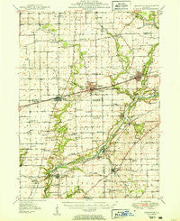 Sandwich Illinois Historical topographic map, 1:62500 scale, 15 X 15 Minute, Year 1950