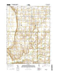 Seaton Illinois Current topographic map, 1:24000 scale, 7.5 X 7.5 Minute, Year 2015