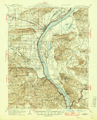Shawneetown Illinois Historical topographic map, 1:62500 scale, 15 X 15 Minute, Year 1916