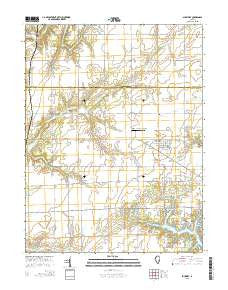 Shumway Illinois Current topographic map, 1:24000 scale, 7.5 X 7.5 Minute, Year 2015