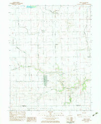 Sidell Illinois Historical topographic map, 1:24000 scale, 7.5 X 7.5 Minute, Year 1982