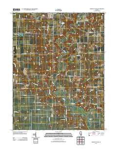 Sorento South Illinois Historical topographic map, 1:24000 scale, 7.5 X 7.5 Minute, Year 2012