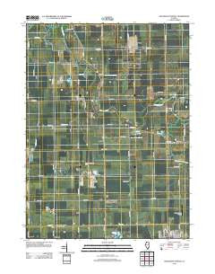 Southeast Pontiac Illinois Historical topographic map, 1:24000 scale, 7.5 X 7.5 Minute, Year 2012