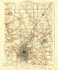 Springfield Illinois Historical topographic map, 1:62500 scale, 15 X 15 Minute, Year 1930