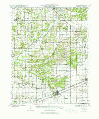 St. Elmo Illinois Historical topographic map, 1:62500 scale, 15 X 15 Minute, Year 1941