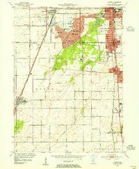 Steger Illinois Historical topographic map, 1:24000 scale, 7.5 X 7.5 Minute, Year 1953