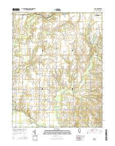 Stoy Illinois Current topographic map, 1:24000 scale, 7.5 X 7.5 Minute, Year 2015