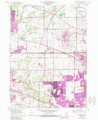 Streamwood Illinois Historical topographic map, 1:24000 scale, 7.5 X 7.5 Minute, Year 1961