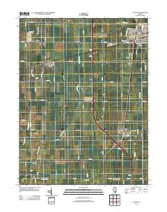 Tolono Illinois Historical topographic map, 1:24000 scale, 7.5 X 7.5 Minute, Year 2012