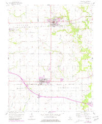 Trenton Illinois Historical topographic map, 1:24000 scale, 7.5 X 7.5 Minute, Year 1957
