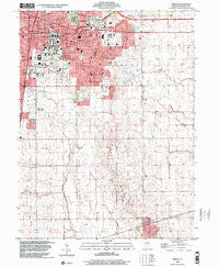 Urbana Illinois Historical topographic map, 1:24000 scale, 7.5 X 7.5 Minute, Year 1998