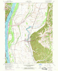 Valmeyer Illinois Historical topographic map, 1:24000 scale, 7.5 X 7.5 Minute, Year 1954