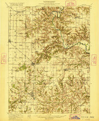 Vermont Illinois Historical topographic map, 1:62500 scale, 15 X 15 Minute, Year 1921