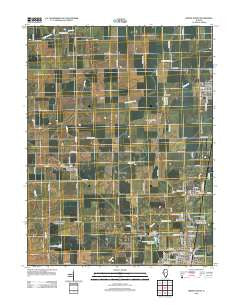 Virden North Illinois Historical topographic map, 1:24000 scale, 7.5 X 7.5 Minute, Year 2012
