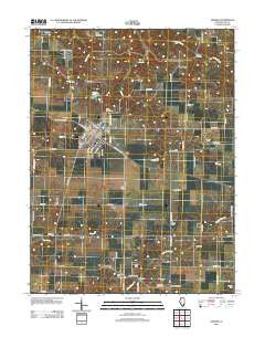 Virginia Illinois Historical topographic map, 1:24000 scale, 7.5 X 7.5 Minute, Year 2012