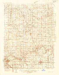 Watseka Illinois Historical topographic map, 1:48000 scale, 15 X 15 Minute, Year 1935