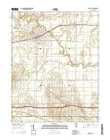 Wayne City Illinois Current topographic map, 1:24000 scale, 7.5 X 7.5 Minute, Year 2015