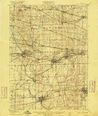 Weaton Illinois Historical topographic map, 1:62500 scale, 15 X 15 Minute, Year 1908