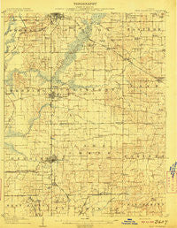 West Frankfort Illinois Historical topographic map, 1:62500 scale, 15 X 15 Minute, Year 1909
