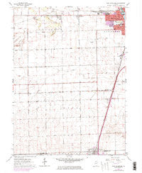 West Kankakee Illinois Historical topographic map, 1:24000 scale, 7.5 X 7.5 Minute, Year 1964