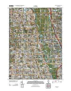 Wheeling Illinois Historical topographic map, 1:24000 scale, 7.5 X 7.5 Minute, Year 2012