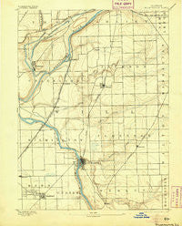 Wilmington Illinois Historical topographic map, 1:62500 scale, 15 X 15 Minute, Year 1892