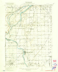 Wilmington Illinois Historical topographic map, 1:62500 scale, 15 X 15 Minute, Year 1918