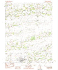 Winchester Illinois Historical topographic map, 1:24000 scale, 7.5 X 7.5 Minute, Year 1983