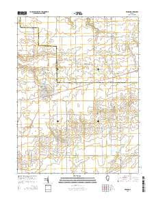 Windsor Illinois Current topographic map, 1:24000 scale, 7.5 X 7.5 Minute, Year 2015