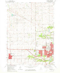 Winnebago Illinois Historical topographic map, 1:24000 scale, 7.5 X 7.5 Minute, Year 1971