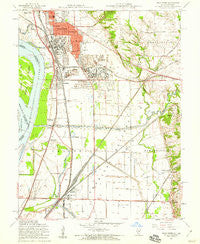 Wood River Illinois Historical topographic map, 1:24000 scale, 7.5 X 7.5 Minute, Year 1955