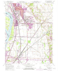 Wood River Illinois Historical topographic map, 1:24000 scale, 7.5 X 7.5 Minute, Year 1955