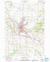 Woodstock Illinois Historical topographic map, 1:24000 scale, 7.5 X 7.5 Minute, Year 1963