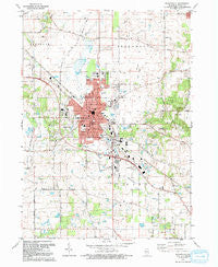 Woodstock Illinois Historical topographic map, 1:24000 scale, 7.5 X 7.5 Minute, Year 1992