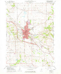 Woodstock Illinois Historical topographic map, 1:24000 scale, 7.5 X 7.5 Minute, Year 1963