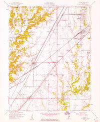 Worden Illinois Historical topographic map, 1:24000 scale, 7.5 X 7.5 Minute, Year 1954