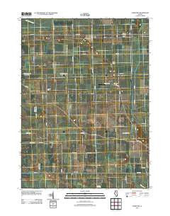 Yorktown Illinois Historical topographic map, 1:24000 scale, 7.5 X 7.5 Minute, Year 2012