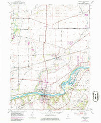 Yorkville Illinois Historical topographic map, 1:24000 scale, 7.5 X 7.5 Minute, Year 1953