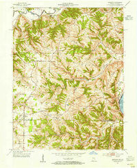 Aberdeen Indiana Historical topographic map, 1:24000 scale, 7.5 X 7.5 Minute, Year 1953