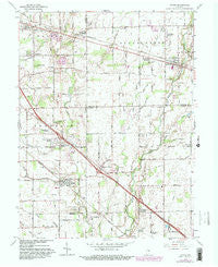 Acton Indiana Historical topographic map, 1:24000 scale, 7.5 X 7.5 Minute, Year 1962