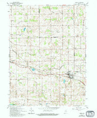 Akron Indiana Historical topographic map, 1:24000 scale, 7.5 X 7.5 Minute, Year 1962
