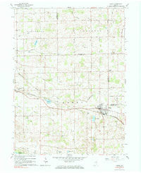 Akron Indiana Historical topographic map, 1:24000 scale, 7.5 X 7.5 Minute, Year 1962