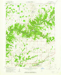 Alamo Indiana Historical topographic map, 1:24000 scale, 7.5 X 7.5 Minute, Year 1961