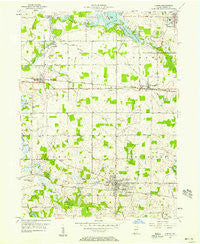 Albion Indiana Historical topographic map, 1:24000 scale, 7.5 X 7.5 Minute, Year 1956