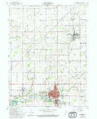 Alexandria Indiana Historical topographic map, 1:24000 scale, 7.5 X 7.5 Minute, Year 1960