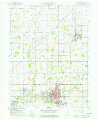 Alexandria Indiana Historical topographic map, 1:24000 scale, 7.5 X 7.5 Minute, Year 1960