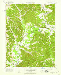 Allens Creek Indiana Historical topographic map, 1:24000 scale, 7.5 X 7.5 Minute, Year 1957